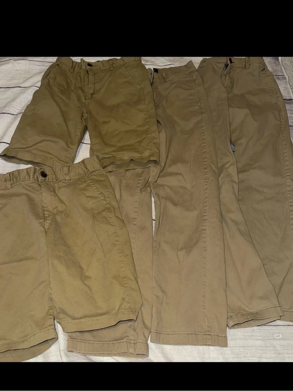 Children’s Place Khaki Pants Shorts Lot Size  10 Uniform School
